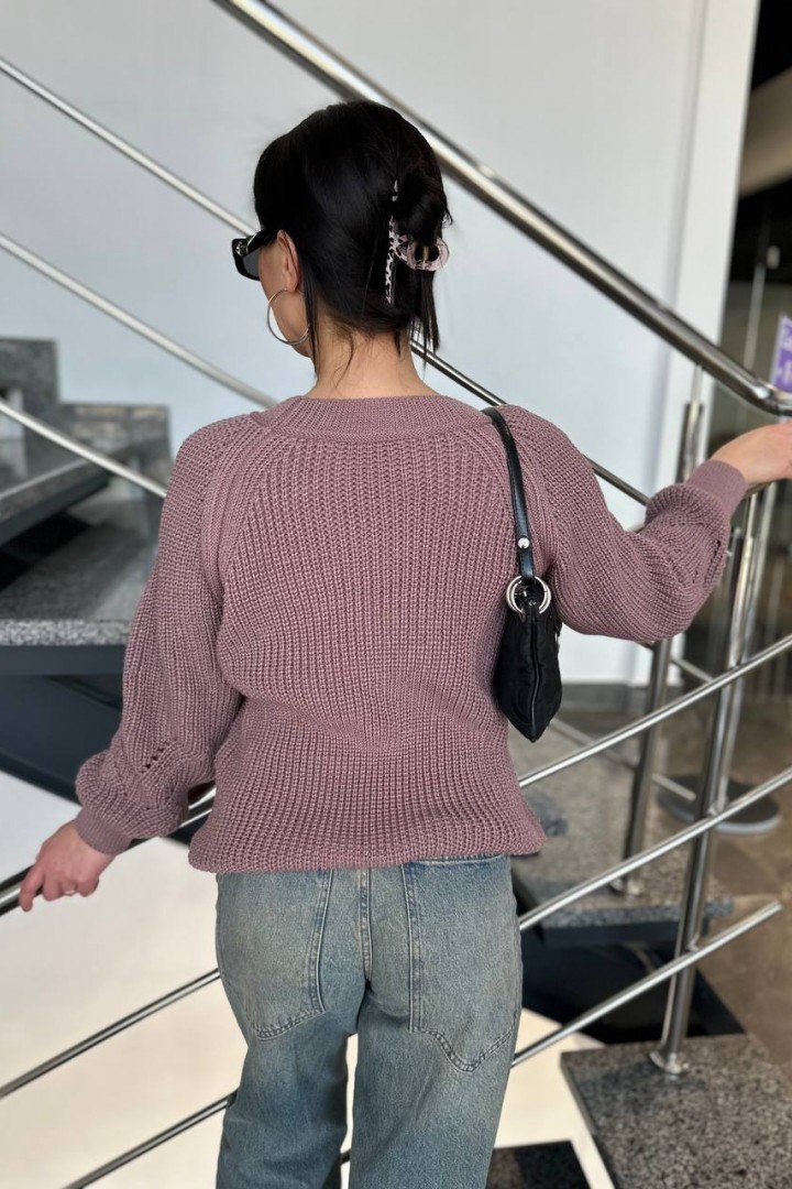 Женский однотонный свитер IND-5018A520