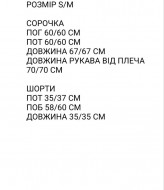Костюм 3-ка сорочка, шорти і хустка SCA-514A649