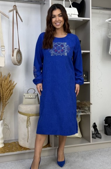 Изысканное вельветовое платье RANI-538A550