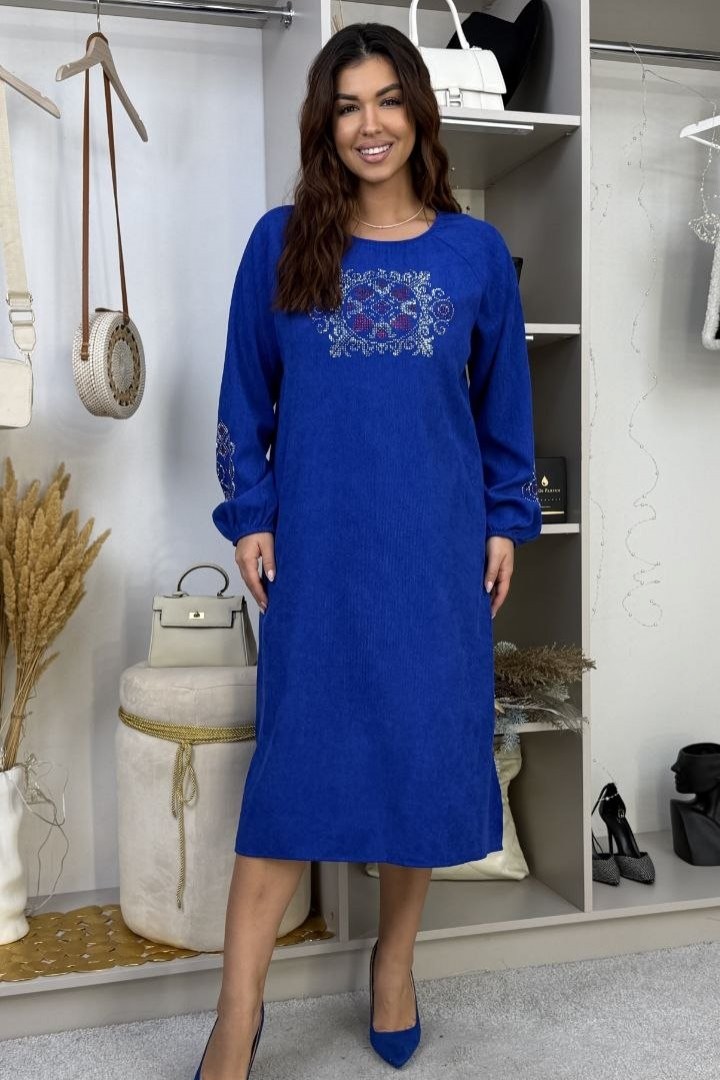 Изысканное вельветовое платье RANI-538A550