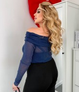 Прозрачное боди с длинным рукавом DAM-235A300 Прозрачное боди с длинным рукавом DAM-235A300