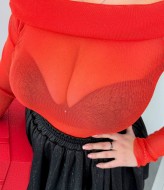 Прозрачное боди с длинным рукавом DAM-235A300 Прозрачное боди с длинным рукавом DAM-235A300