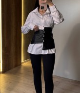 Блузка с баской AXY-080A550