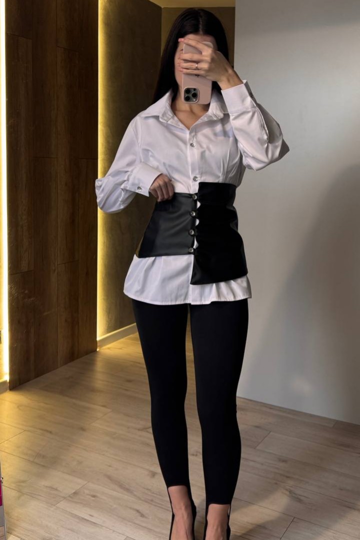 Блузка с баской AXY-080A550