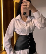 Блузка с баской AXY-080A550