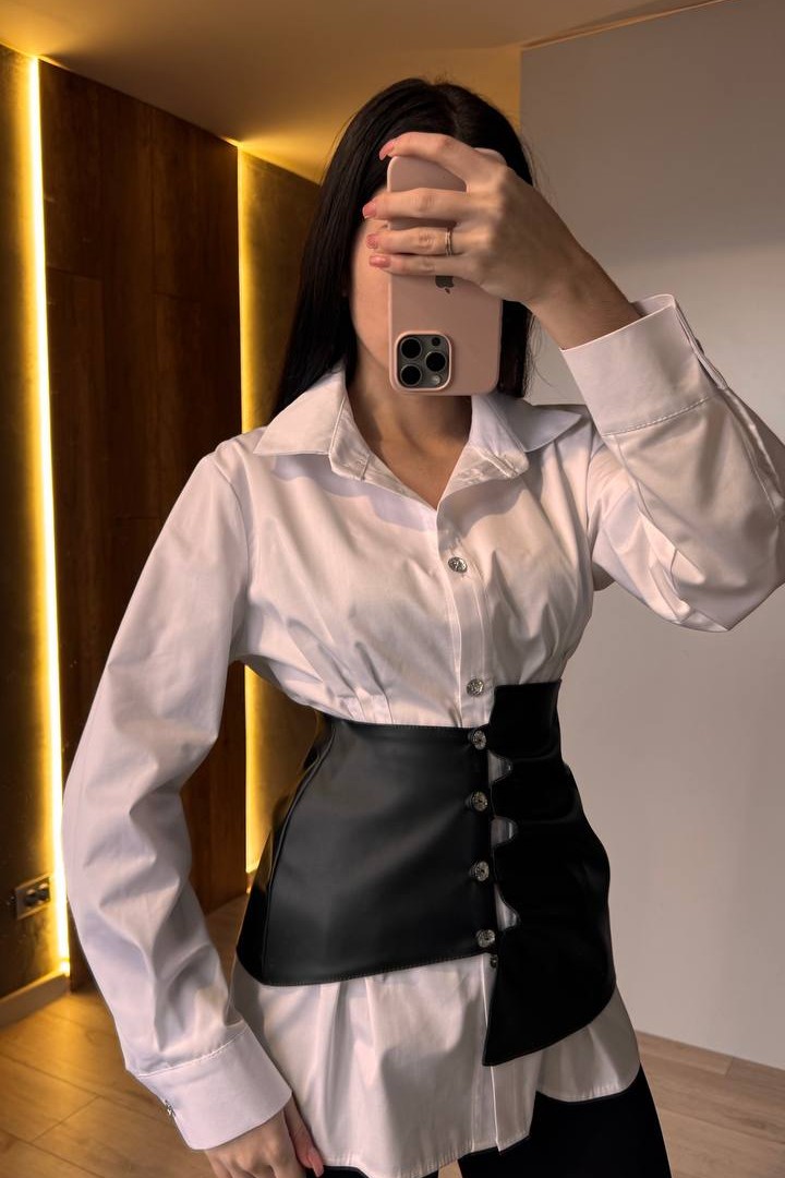 Блузка с баской AXY-080A550