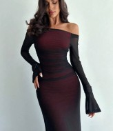 Платье с открытыми плечами HB-0159A590