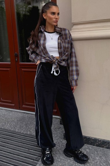 Велюровые брюки AVB-124A390