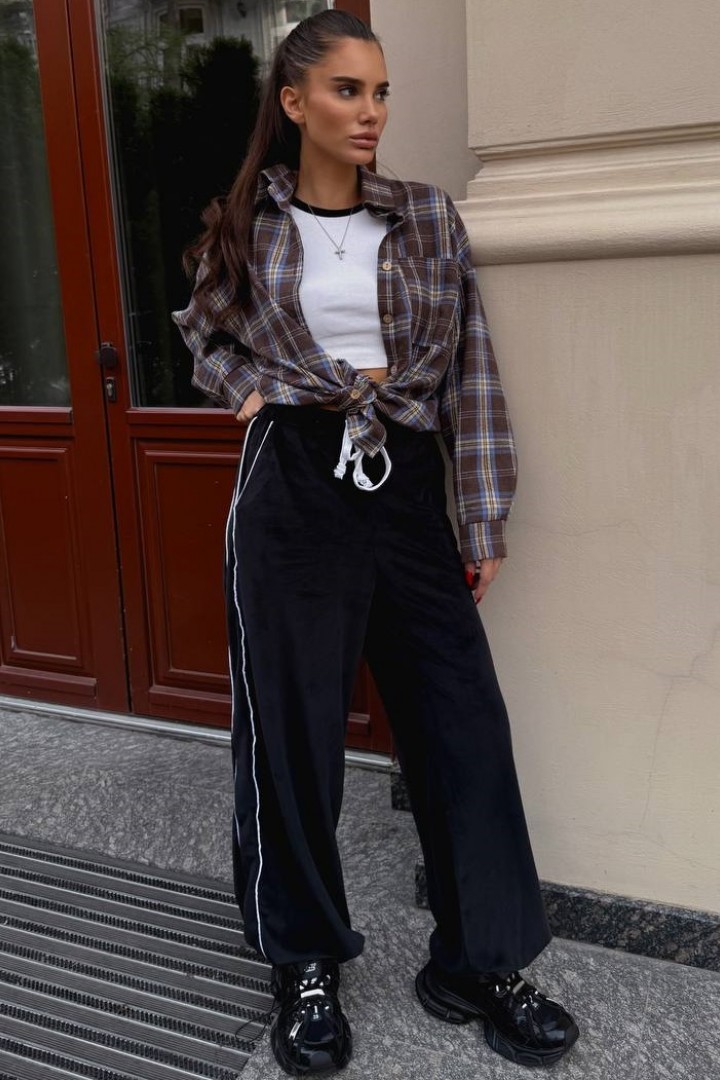 Велюровые брюки AVB-124A390