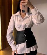 Блузка с баской AXY-080A550