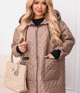 Демисезонная куртка женская большого размера  IRI-2051A18