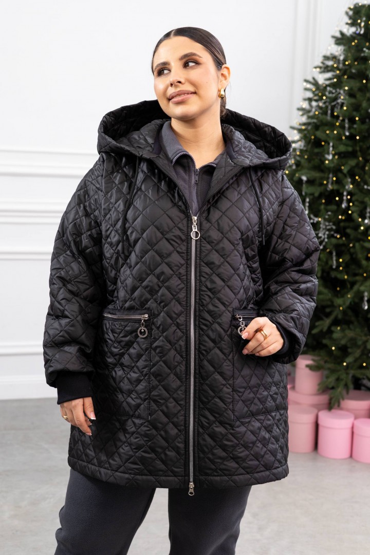 Демисезонная куртка женская большого размера  IRI-2051A18