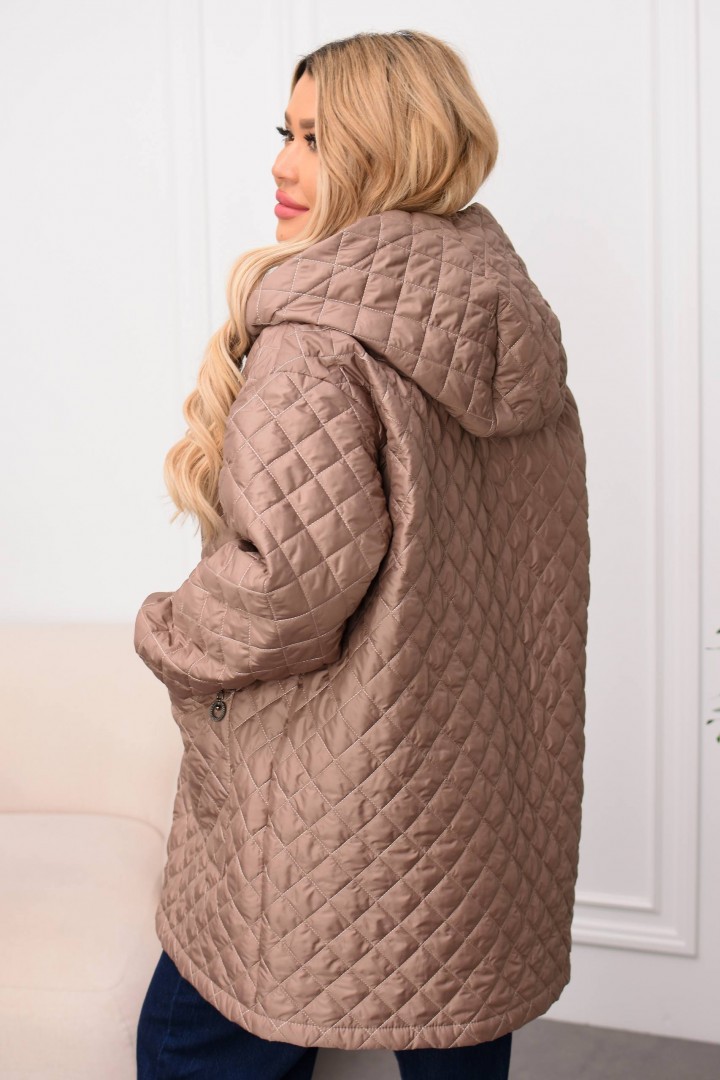 Демисезонная куртка женская большого размера  IRI-2051A18