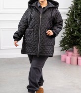 Демисезонная куртка женская большого размера  IRI-2051A18