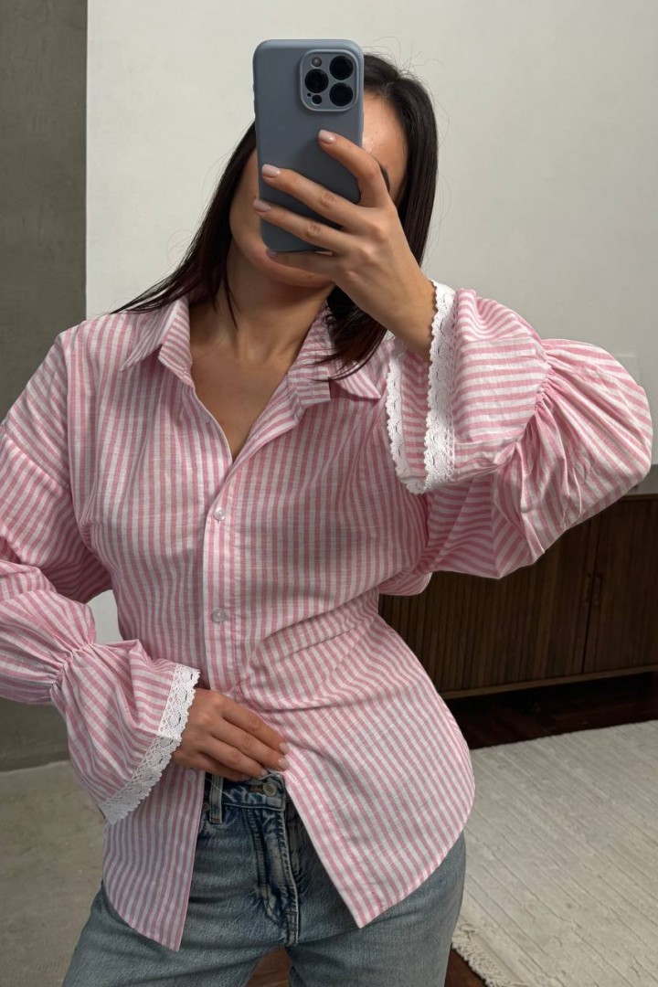 Рубашка с кружевом ANM-426A580