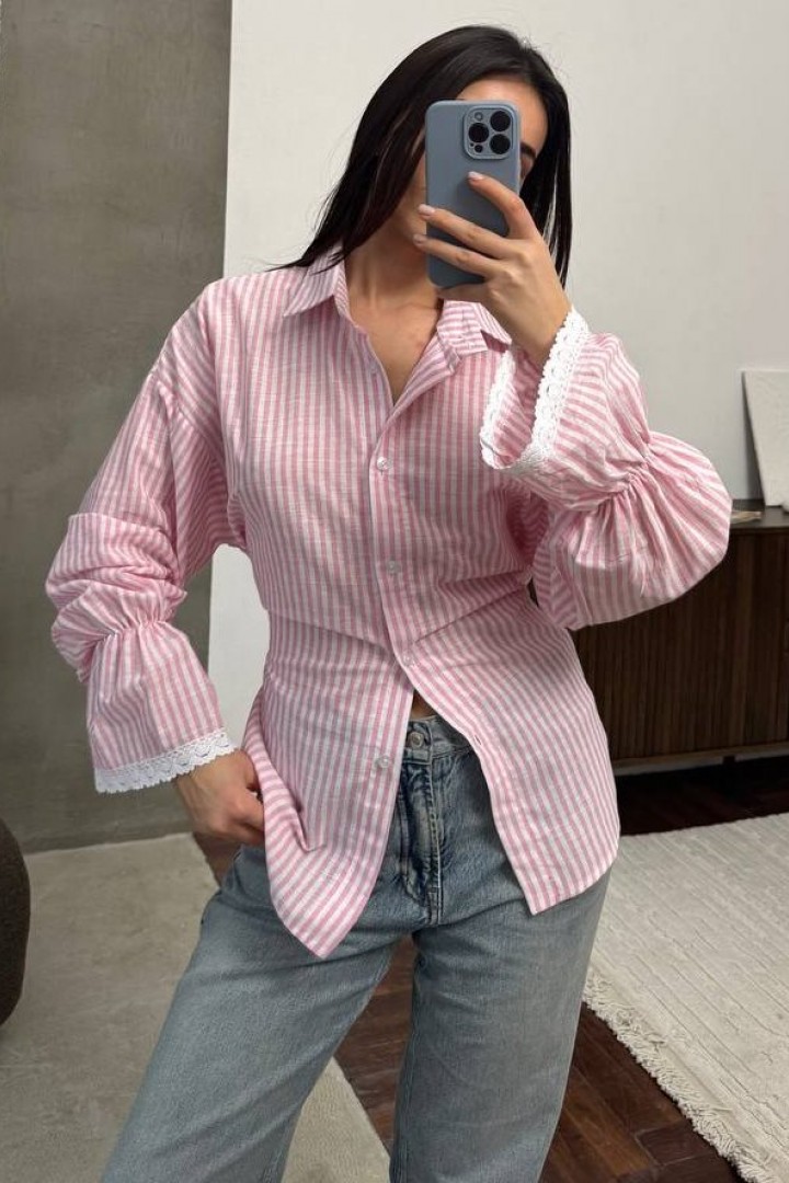 Рубашка с кружевом ANM-426A580