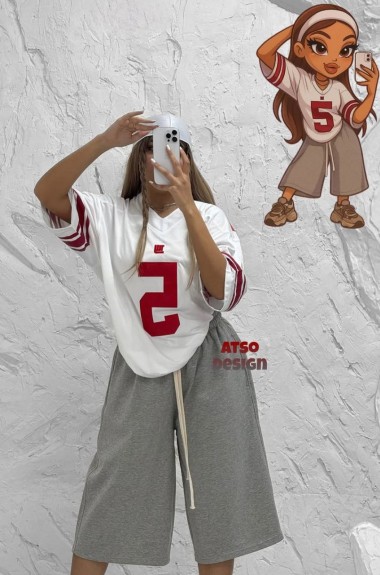 Шорты оверсайз женские TYN-718A320