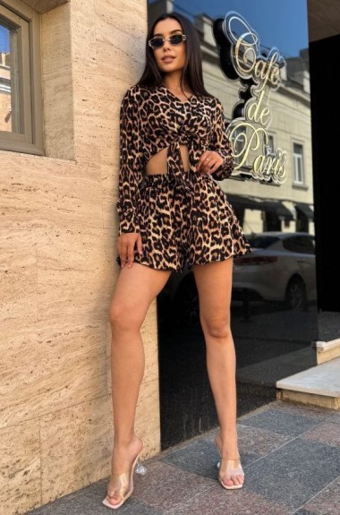 Укорочена сорочка + шорти-спідниця AKS-173A470