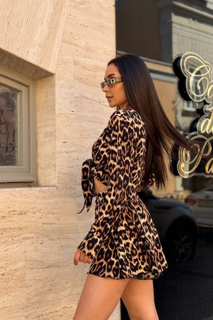 Укорочена сорочка + шорти-спідниця AKS-173A470