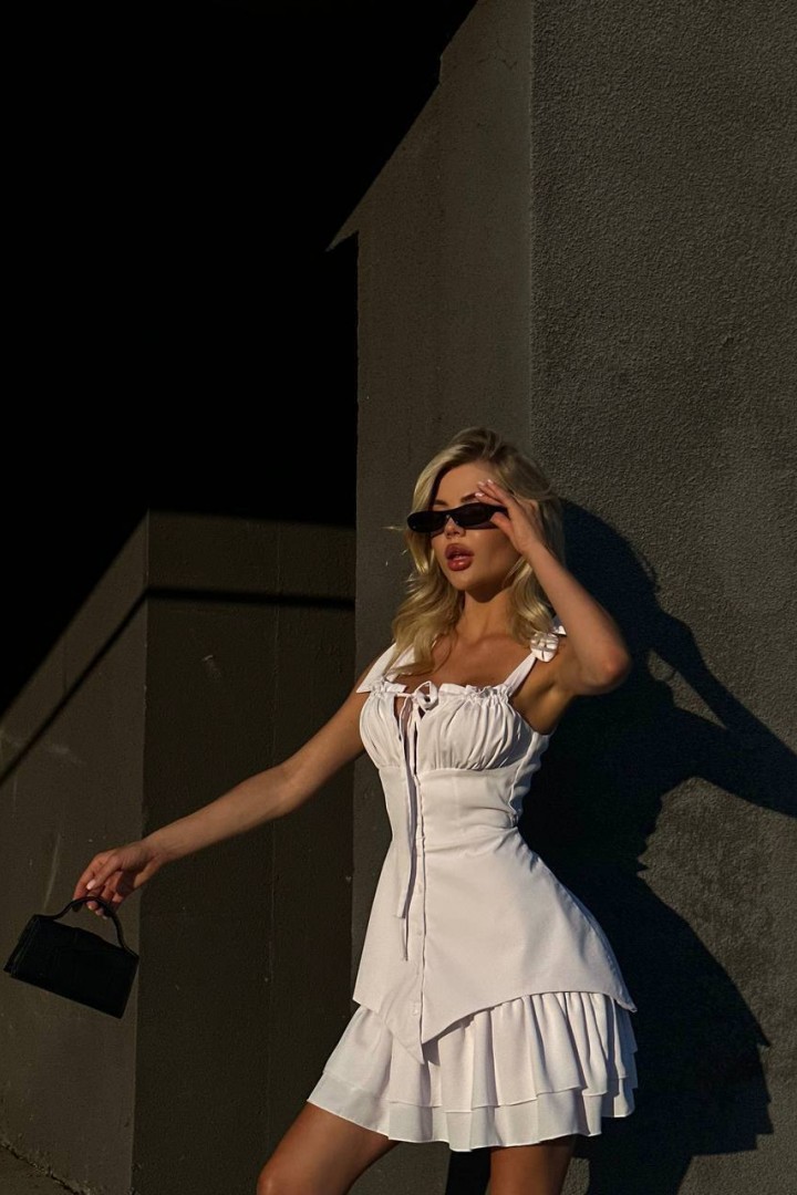 Сукня з баскою MPK-294A730