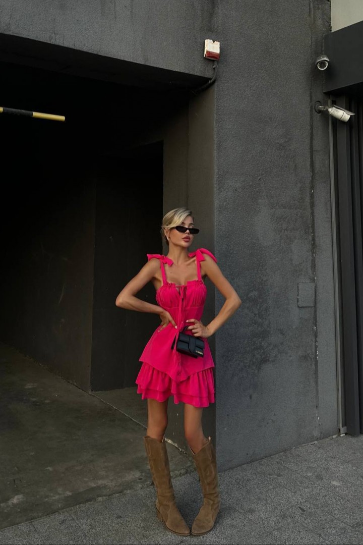 Сукня з баскою MPK-294A730