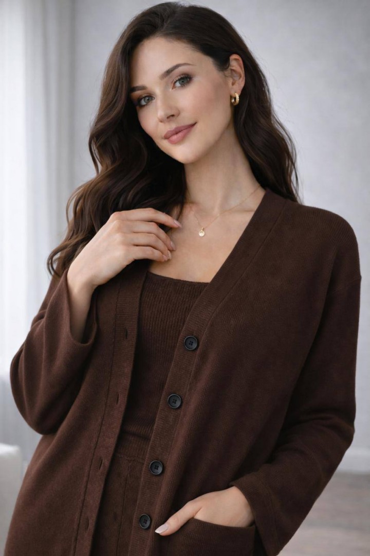 Ккостюм тройка с кардиганом EST-5968A930