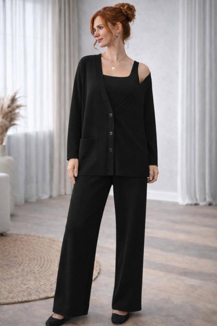 Ккостюм тройка с кардиганом EST-5968A930