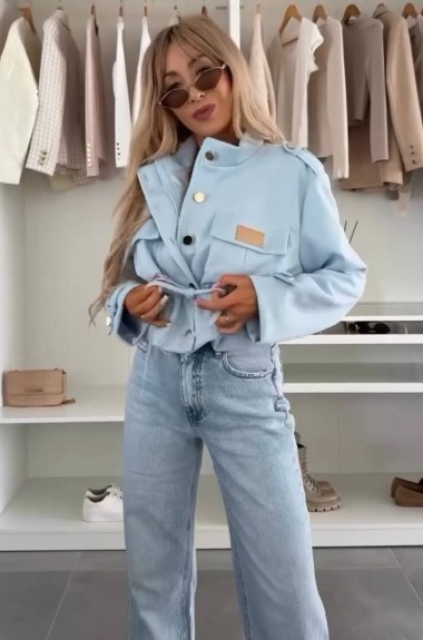 Женская куртка короткая  LOU-1380A980