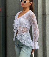 Гипюровая блузка  MIK-1661A290