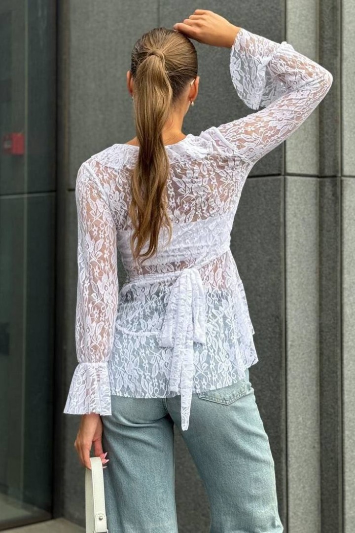 Гипюровая блузка  MIK-1661A290