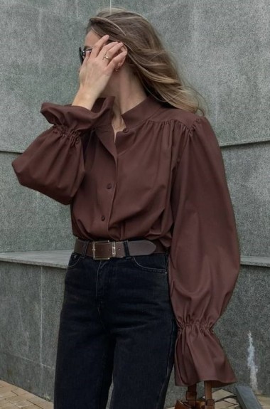 Сатиновая рубашка NUL-7044A480