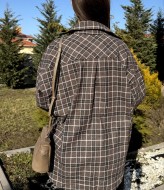 Рубашка в клетку с камнями MIK-1719A690