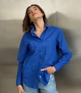 Сорочка  з розрізами на рукавах MIK-2454A420