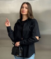 Сорочка  з розрізами на рукавах MIK-2454A420