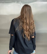 Сорочка  з розрізами на рукавах MIK-2454A420