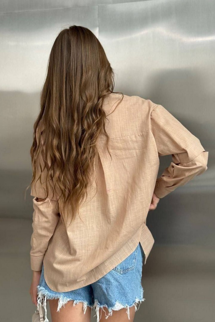 Сорочка  з розрізами на рукавах MIK-2454A420