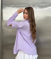 Сорочка  з розрізами на рукавах MIK-2454A420