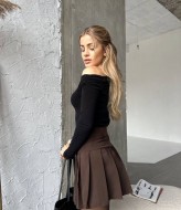 Коротка плісерована спідниця MIK-2429A250