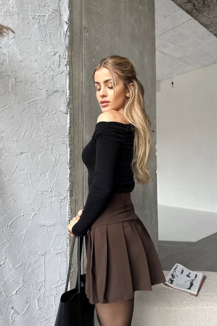 Коротка плісерована спідниця MIK-2429A250