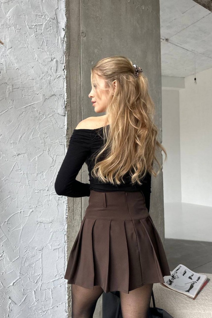 Коротка плісерована спідниця MIK-2429A250