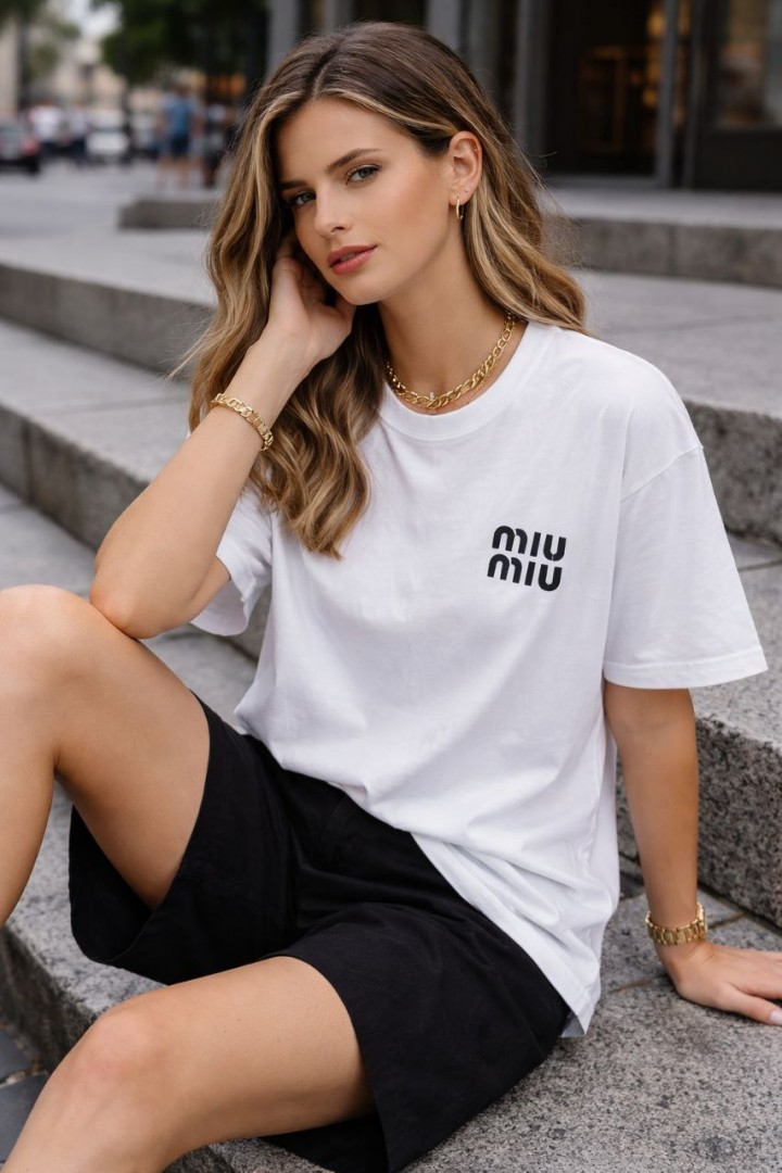 Стильная футболка UNISEX с накатом MIK-4216A300