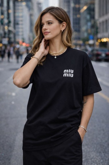 Стильная футболка UNISEX с накатом MIK-4216A300