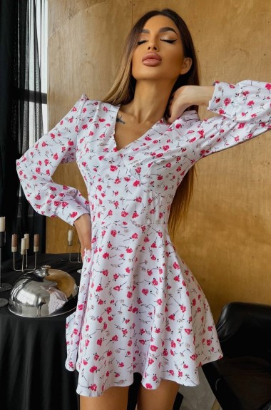 Платье с принтом JW-341A420 Платье с принтом JW-341A420