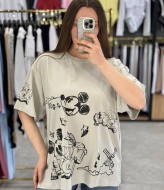 Футболка свободного кроя с накатом MIK-55.1A360