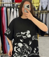 Футболка свободного кроя с накатом MIK-55.1A360