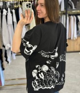 Футболка свободного кроя с накатом MIK-55.1A360