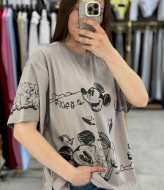 Футболка свободного кроя с накатом MIK-55.1A360