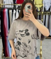 Футболка свободного кроя с накатом MIK-55.1A360