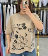 Футболка свободного кроя с накатом MIK-55.1A360