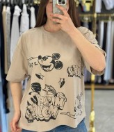 Футболка свободного кроя с накатом MIK-55.1A360